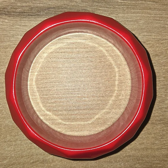 Y2K Red Plastic Hexagonal Design Bracelet - Picture 4 of 6